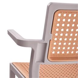 Kabinet UK 4 Set Pseudo-rattan PP Dining Chair - thumbnail 4