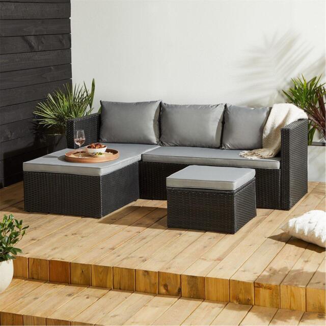 Studio Bali Rattan Corner Sofa Set - image 1
