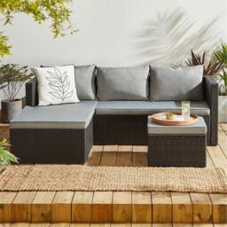 Studio Bali Rattan Corner Sofa Set - thumbnail 2