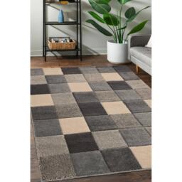 Homemaker Newport Blocks Rug Grey
