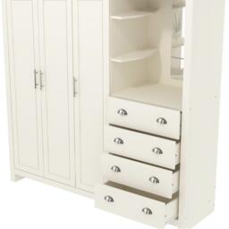 Jack Wills Lancaster 4 Drawer Wardrobe Combi Unit - thumbnail 5