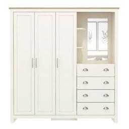 Jack Wills Lancaster 4 Drawer Wardrobe Combi Unit - thumbnail 2