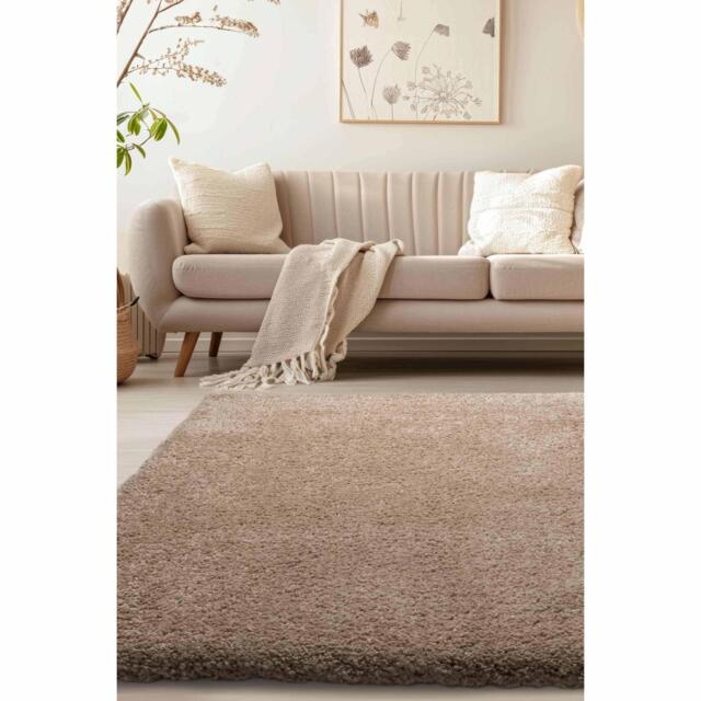 Homemaker Luxury Shaggy Natural Rug - image 1