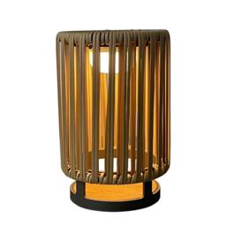 K Living Bakau Small Rattan Solar Rechargeable Lamp - thumbnail 2