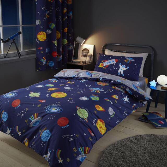 Catherine Lansfield Lost In Space Reversible Duvet Cover Set - image 1