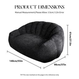 Urban Meuble SOFA Plush Bean Bag Lazy Couch - thumbnail 6