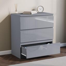 Lassic Glinton 3 Drawer Chest High Gloss - thumbnail 4