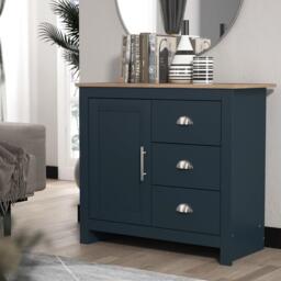 Homelife Sherbourne 3 Drawer Small Sideboard - thumbnail 2