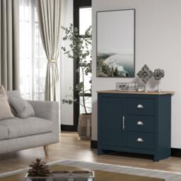 Homelife Sherbourne 3 Drawer Small Sideboard - thumbnail 3