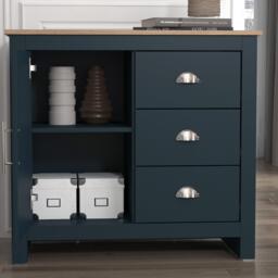 Homelife Sherbourne 3 Drawer Small Sideboard - thumbnail 4