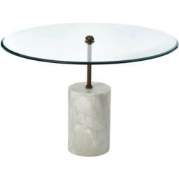 Fifty Five South Rany Glass And White Marble Side Table - thumbnail 4