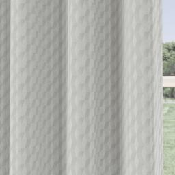 Enhanced Living Tokyo Grey Room Darkening Velvet Eyelet Curtains - thumbnail 3