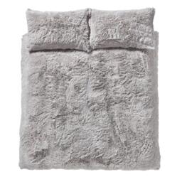 Catherine Lansfield Cuddly Deep Pile Faux Fur Duvet Cover Set - thumbnail 5
