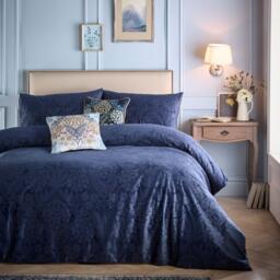 Appletree Berkley Embossed Velvet Duvet Cover Set in Navy - thumbnail 5