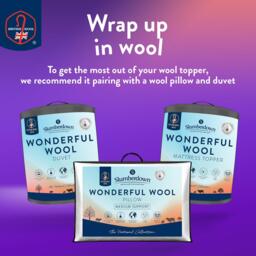 Slumberdown Wonderful Wool Mattress Topper - thumbnail 8