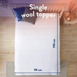 Slumberdown Wonderful Wool Mattress Topper - thumbnail 9