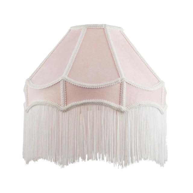 K Living Tassle 8 Inch Pink Traditional Shade with Tassels - image 1