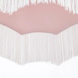 K Living Tassle 8 Inch Pink Traditional Shade with Tassels - thumbnail 2