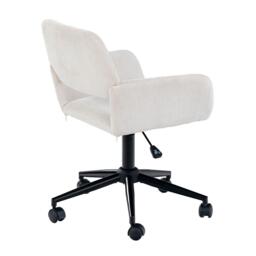 Jack Wills Chair Fabric Height Adjustable Swivel Chair Ergonomic Office Chair with Armrest - thumbnail 3