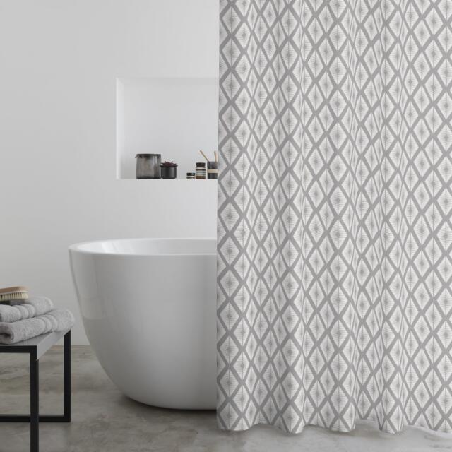 Catherine Lansfield Aztec Diamond Shower Curtain - image 1
