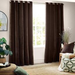 Yard Heavy Chenille Fully Lined Eyelet Curtains - thumbnail 2