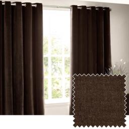 Yard Heavy Chenille Fully Lined Eyelet Curtains
