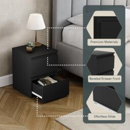 Lassic Vida Designs Denver 2 Drawer Bedside Chest - thumbnail 8