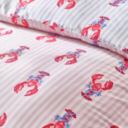 Sassy B Lobster Stripe Reversible Duvet Cover Set - thumbnail 4