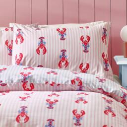 Sassy B Lobster Stripe Reversible Duvet Cover Set - thumbnail 3