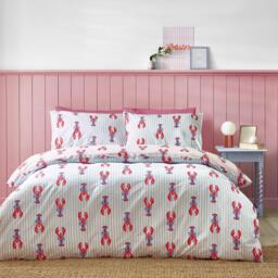 Sassy B Lobster Stripe Reversible Duvet Cover Set - thumbnail 2