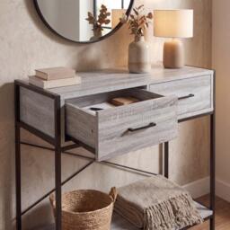 Lassic Vida Designs Brooklyn 2 Drawer Console Table - thumbnail 6