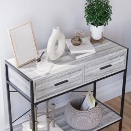 Lassic Vida Designs Brooklyn 2 Drawer Console Table - thumbnail 4