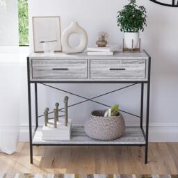 Lassic Vida Designs Brooklyn 2 Drawer Console Table - thumbnail 3
