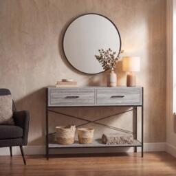 Lassic Vida Designs Brooklyn 2 Drawer Console Table - thumbnail 3
