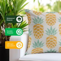 Streetwize Light Up Outdoor Pineapple Scatter Cushions - thumbnail 5