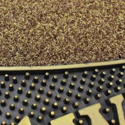 JVL Metallic Gold Welcome PVC Scraper Doormat - thumbnail 3