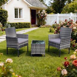 Linea Rattan weather resistant Bistro Set - thumbnail 1