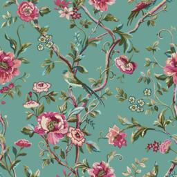 furn. Vintage Chinoiserie Floral Exotic Duvet Set - thumbnail 4
