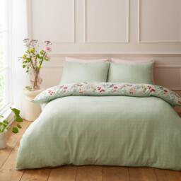 RHS by Catherine Lansfield Birds In Bloom So Soft Duvet Cover Set - thumbnail 2