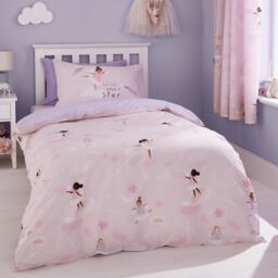 Catherine Lansfield Dancing Fairies Reversible Duvet Cover Set