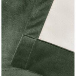 Enhanced Living Hampton Green Velvet Blackout Thermal Ring Curtain - thumbnail 7