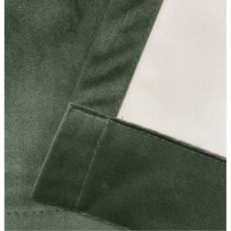 Enhanced Living Hampton Green Velvet Blackout Thermal Ring Curtain - thumbnail 4