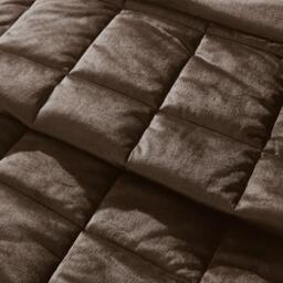 Catherine Lansfield Kingsley Matt Velvet Quilted Bedspread - thumbnail 2