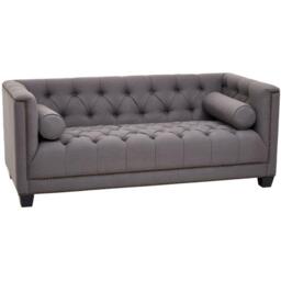 Fifty Five South Surina 2 Seat Grey Fabric Sofa - thumbnail 4