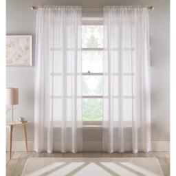 Tyrone Textiles Eden Voile Panel With Slot Top - Pair - thumbnail 1