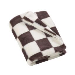 Catherine Lansfield Cosy Soft Checkerboard Fleece Blanket Throw - thumbnail 4