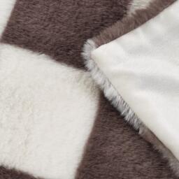 Catherine Lansfield Cosy Soft Checkerboard Fleece Blanket Throw - thumbnail 3
