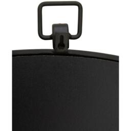Fifty Five South Jacen Black Metal Frame Round Wall Mirror - thumbnail 3