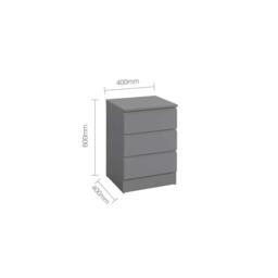 Birlea Oslo 3 Drawer Bedside - thumbnail 7