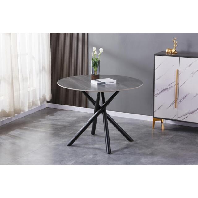 Shankar Richmond Round Grey Dining Table - image 1